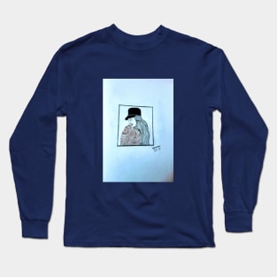 A girl wearing hat Long Sleeve T-Shirt